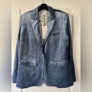 CAbi Blue Velvet Jaden Blazer #4876
